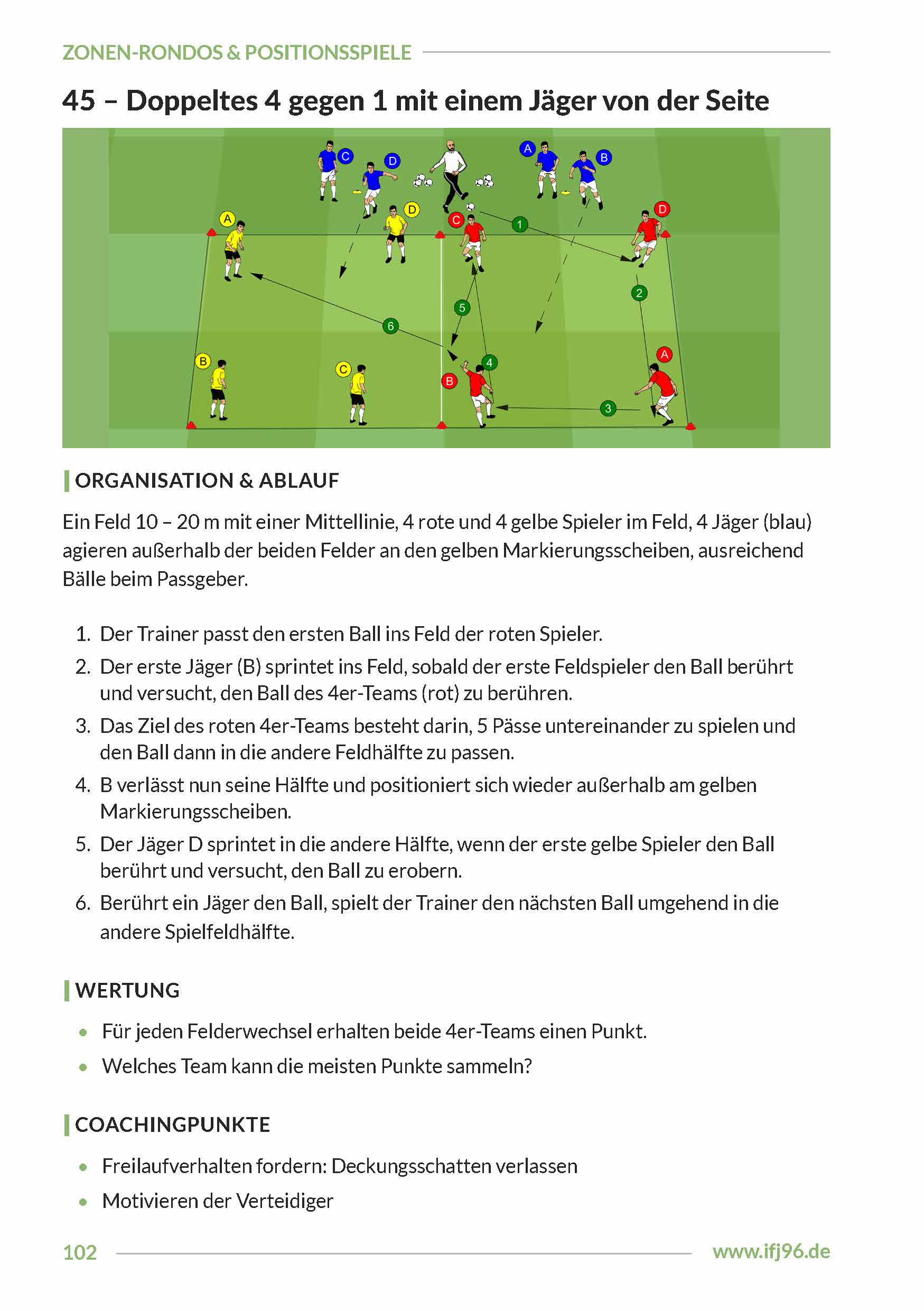 Zonen-Rondos und Positionsspiele