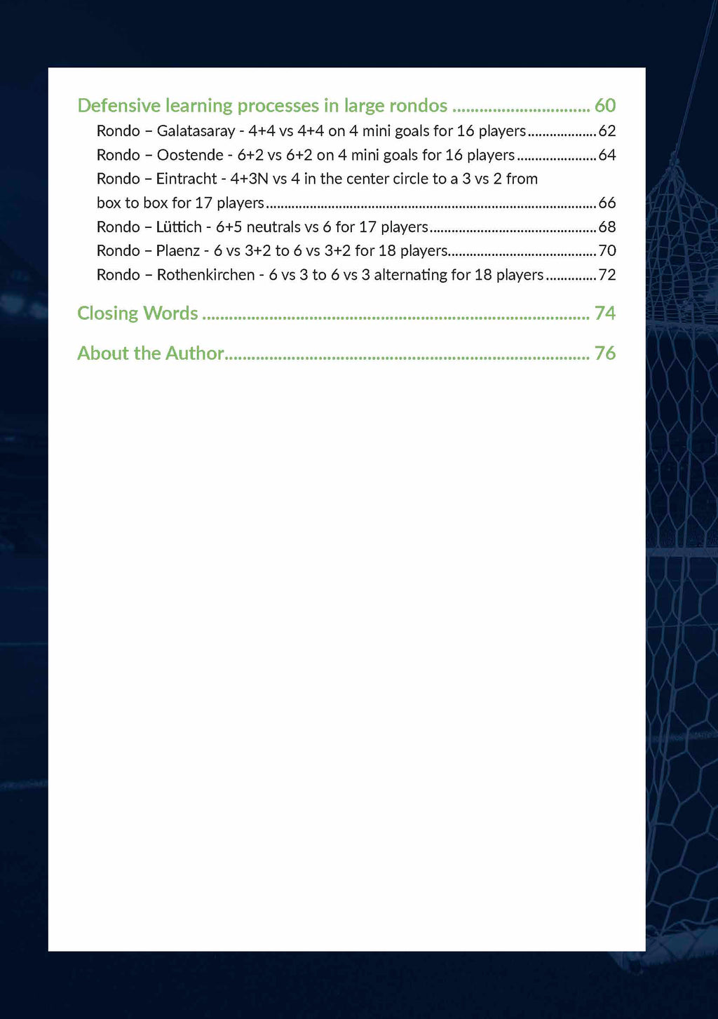 Rondos from a Defensive Perspective