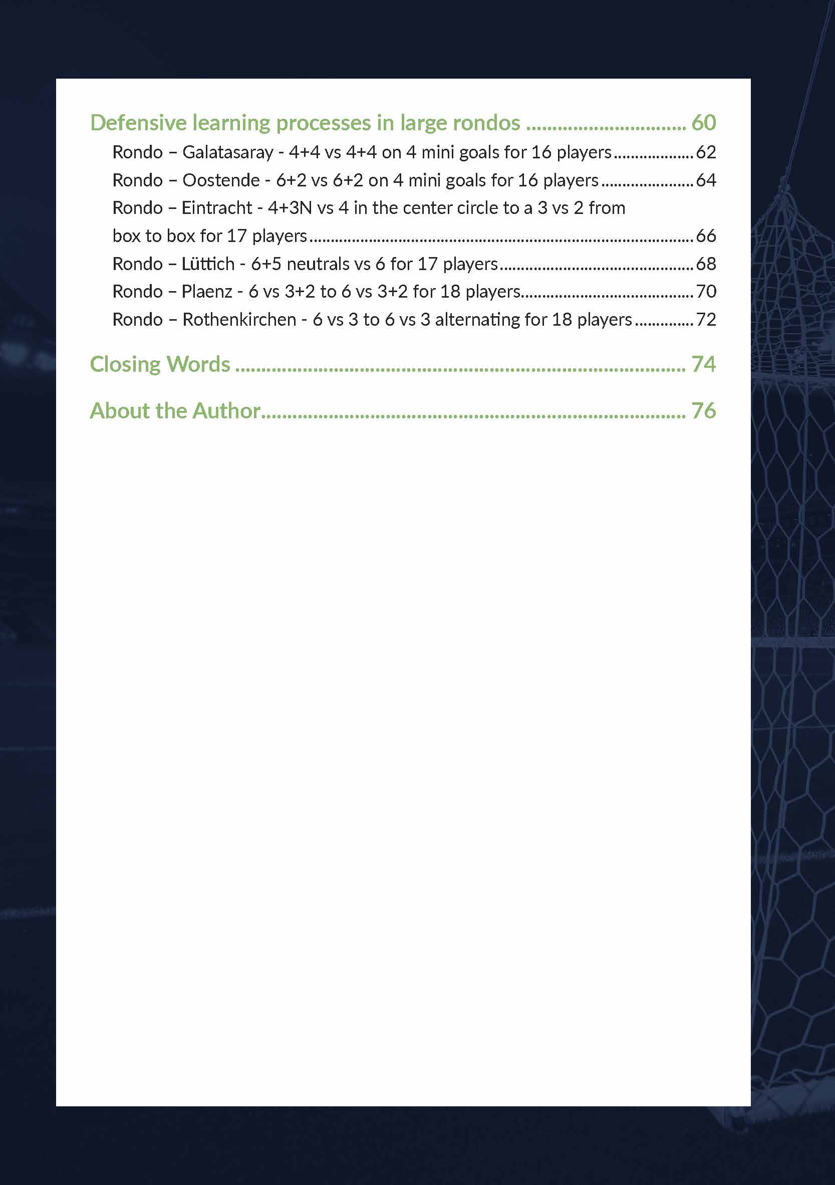 Rondos from a Defensive Perspective