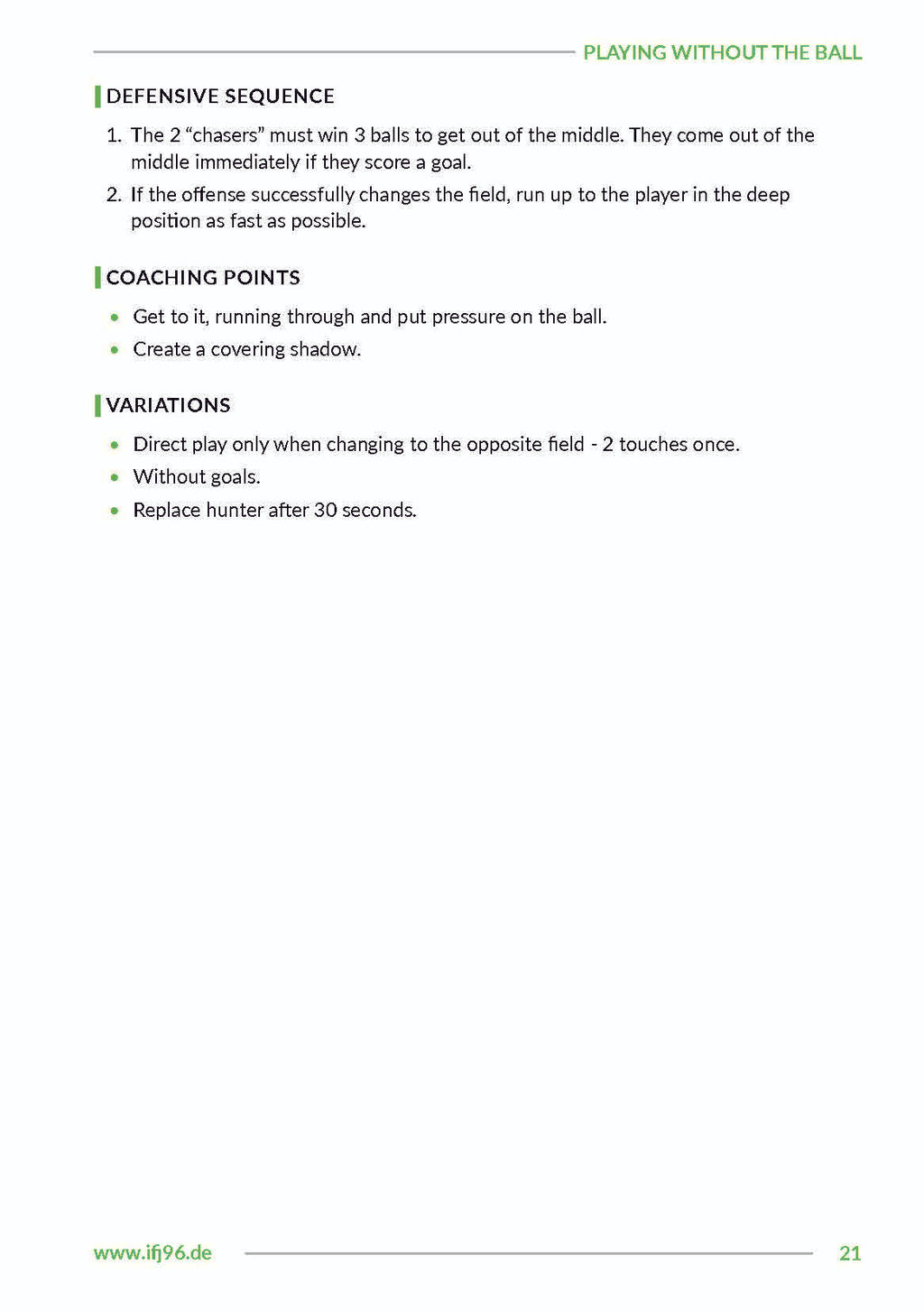 Rondos from a Defensive Perspective