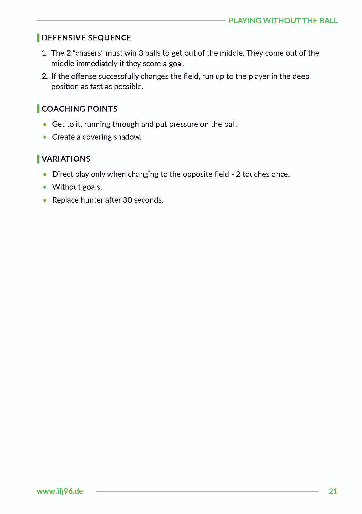 Rondos from a Defensive Perspective