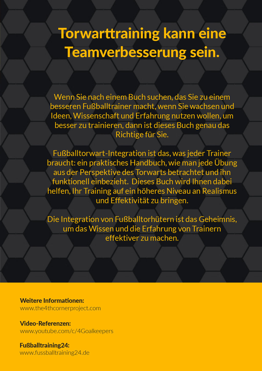 Fußball-Torhüter ins Mannschaftstraining integrieren