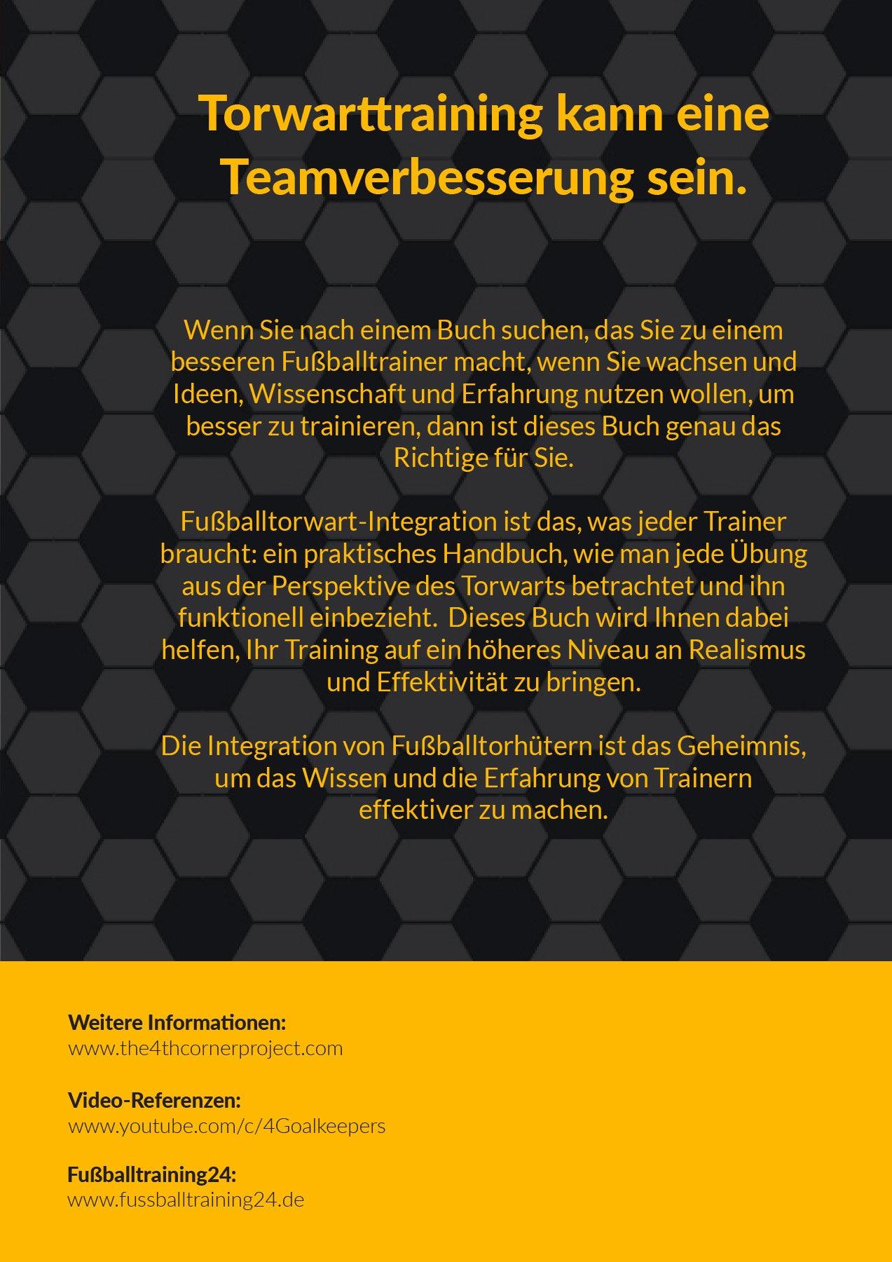 Fußball-Torhüter ins Mannschaftstraining integrieren