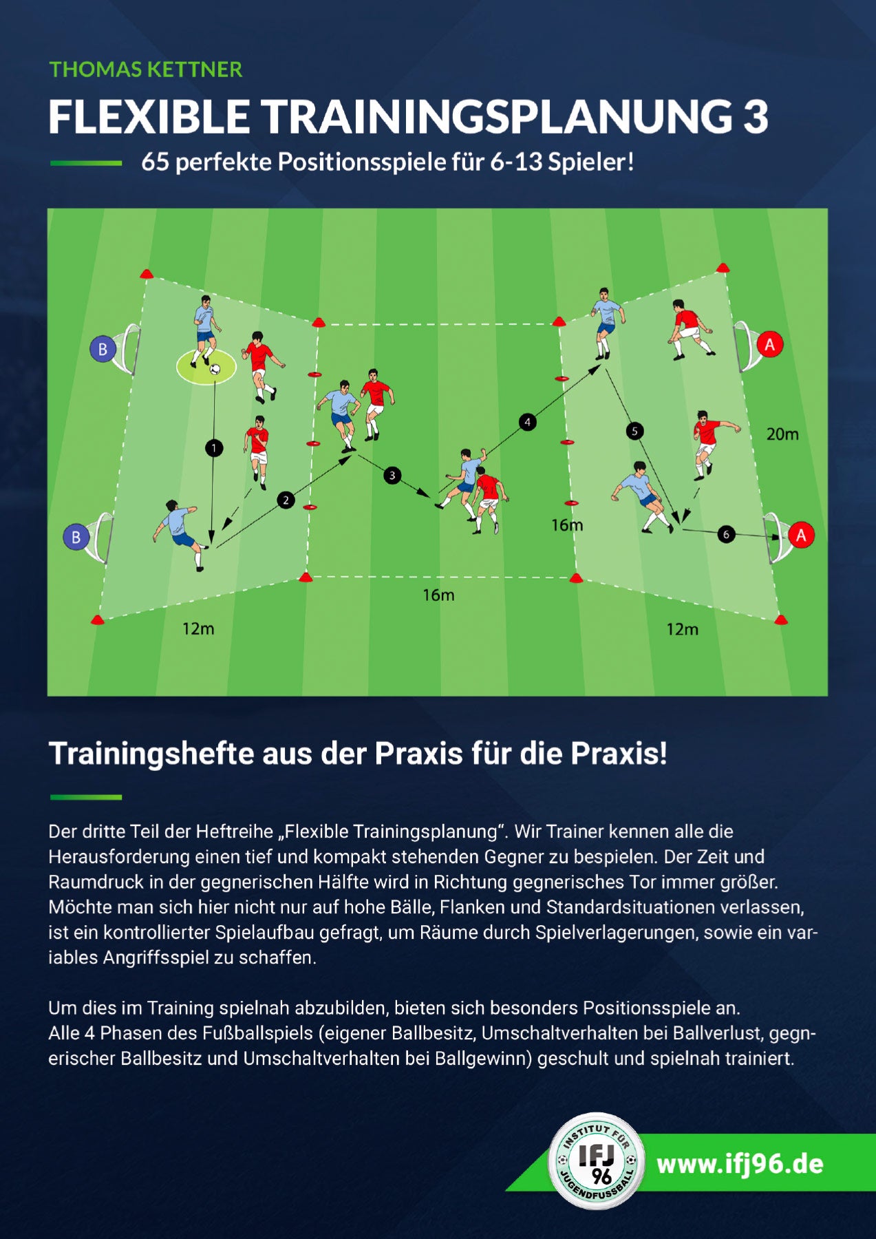Flexible Trainingsplanung 3 - Positionsspiele für 6 bis 13 Spieler