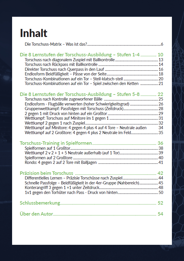 Torschusstraining - Übungen und Spielformen