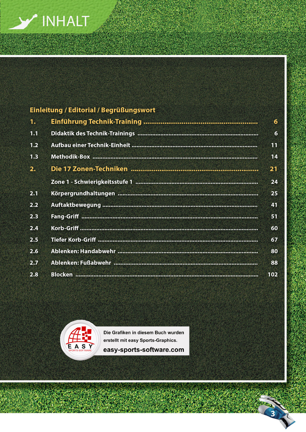 Das moderne Torwarttraining im Fußball - Teil 2 - 17 Zonen-Techniken (Zone 1)