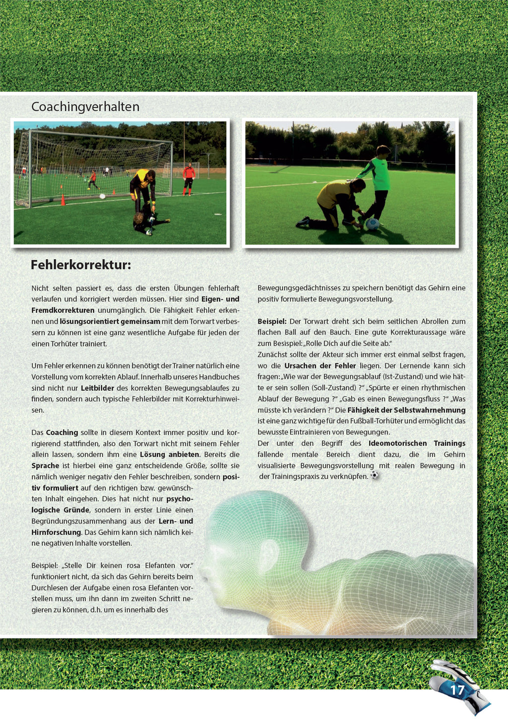 Das moderne Torwarttraining im Fußball - Teil 2 - 17 Zonen-Techniken (Zone 1)