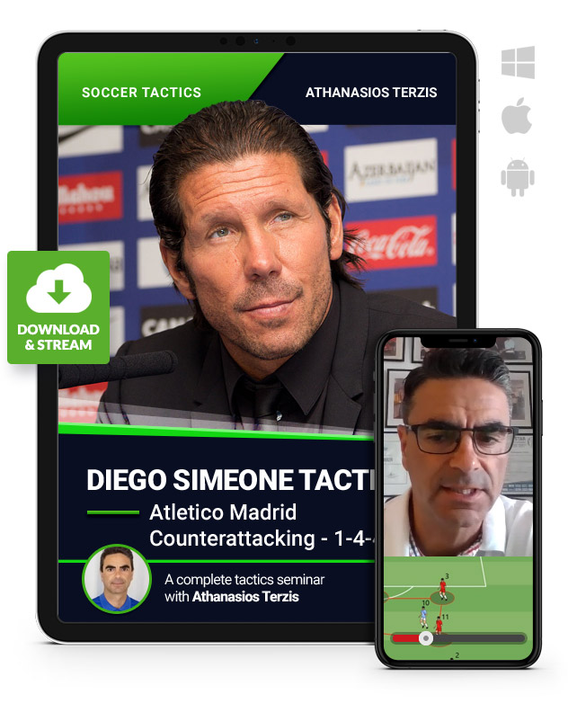 Diego Simeone Tactics - Atletico Madrid- Counterattacking - 4-4-2 (Download)