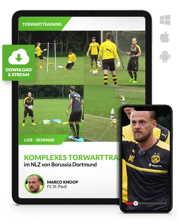 Komplexes Torwarttraining im NLZ von Borussia Dortmund (Download)