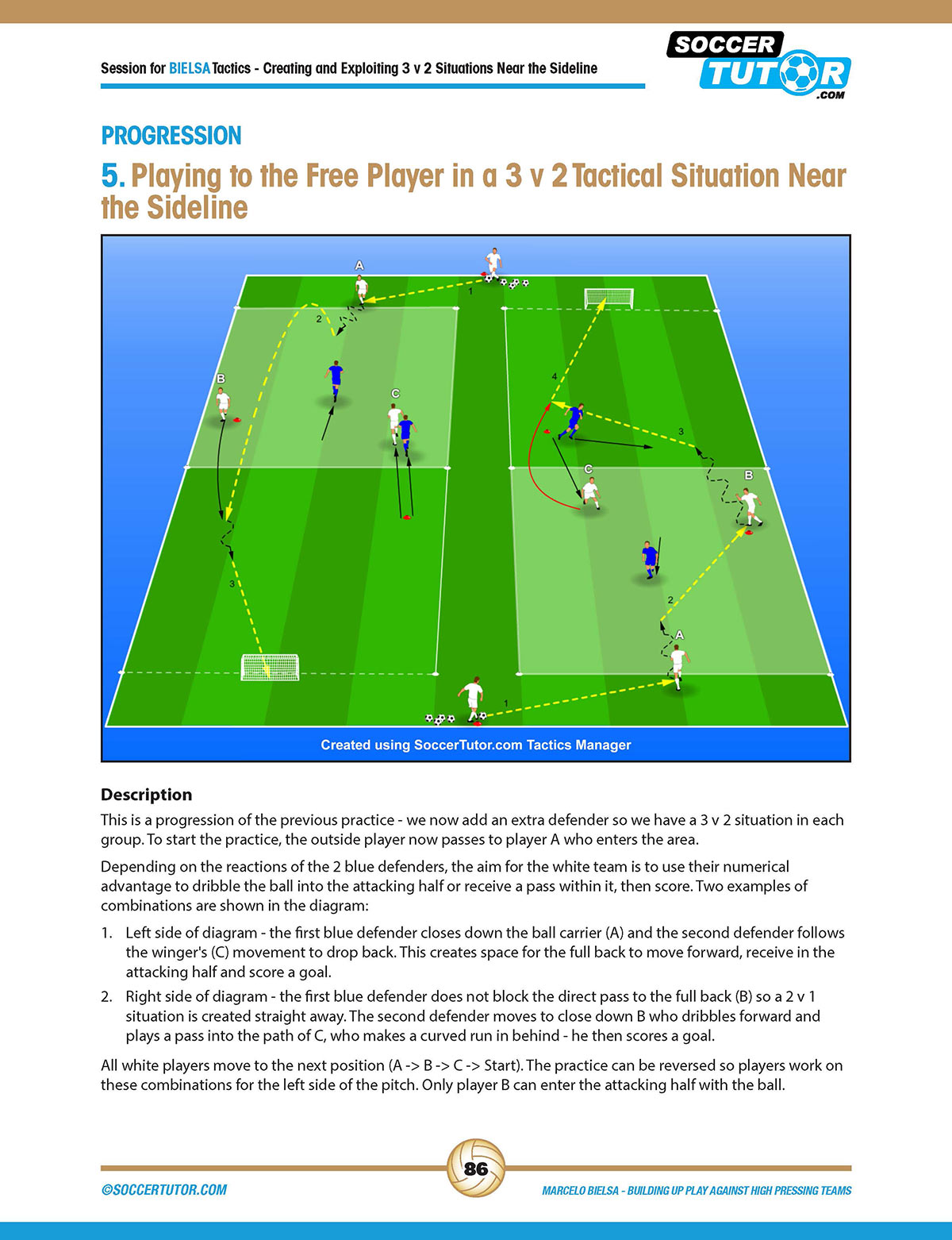 Marcelo Bielsa - Coaching Build up Play against high pressing Teams (Book)