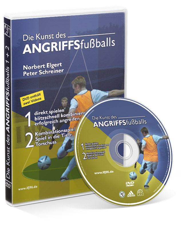 Angriffsfussballs_1_2_DVD_610002 Die Kunst des Angriffsfußballs - Teil 1+2 (DVD)