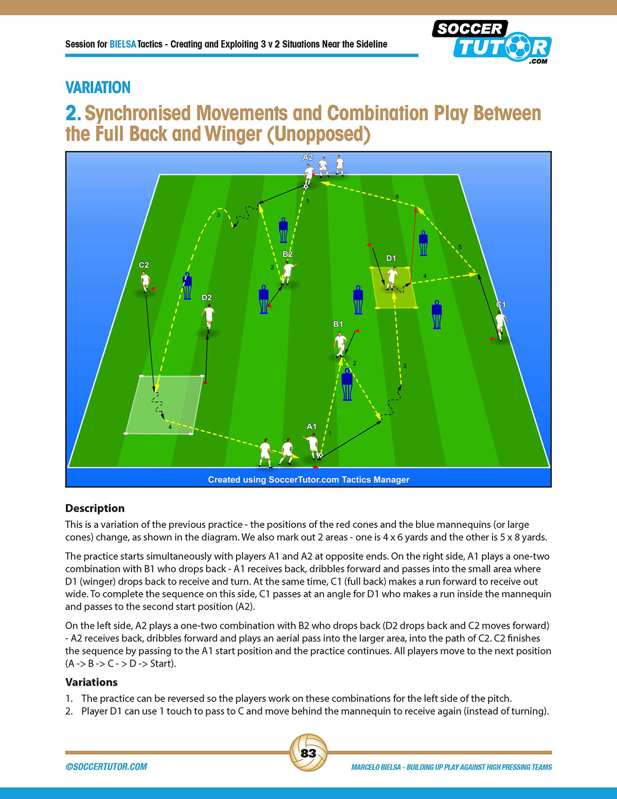 Marcelo Bielsa - Coaching Build Up Play Against High Pressing Teams (eBook)